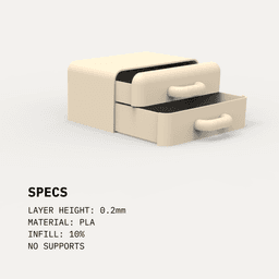 GAKI - Tabletop Drawer 3d model