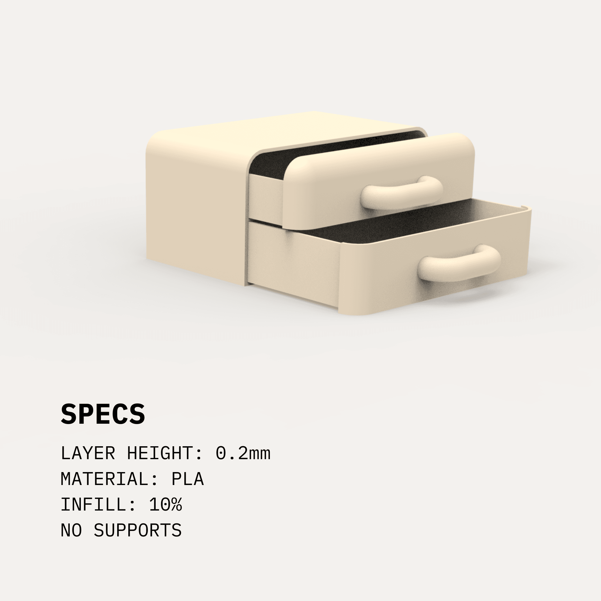 GAKI - Tabletop Drawer 3d model
