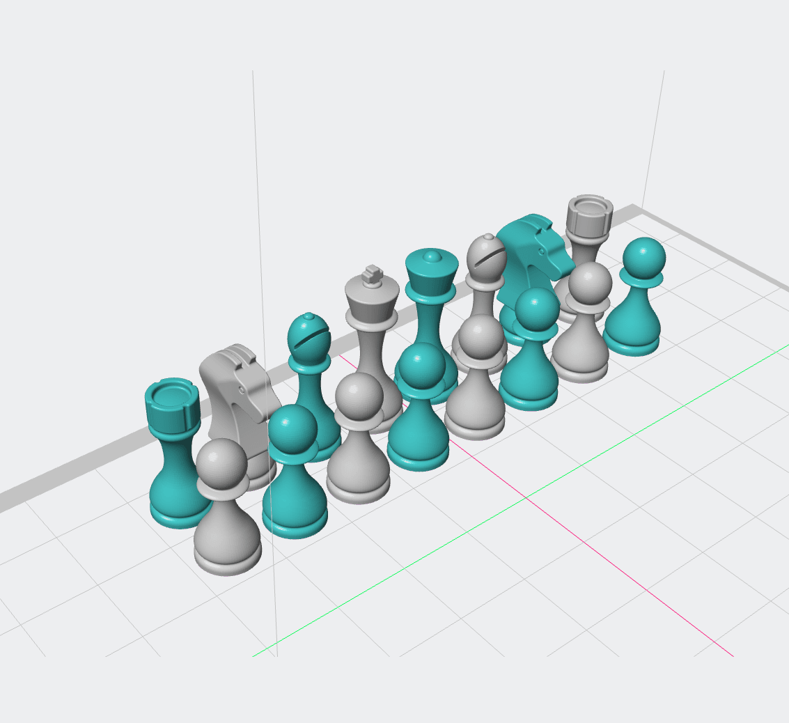 Chess pieces 3d model