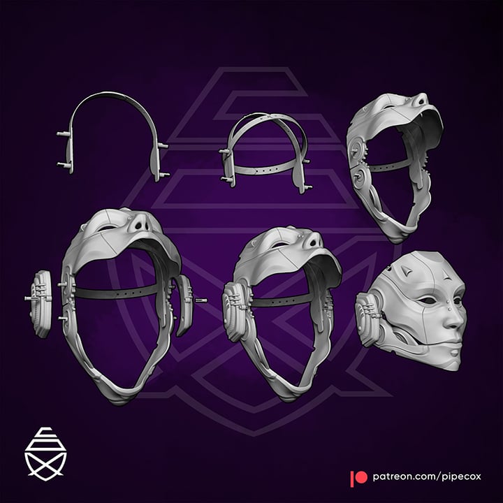 Droid Mask 3d model