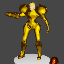 Female Intergalactic bounty hunter 3d model