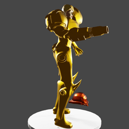 Female Intergalactic bounty hunter 3d model