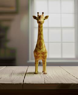 giraff lowpoly 3d model