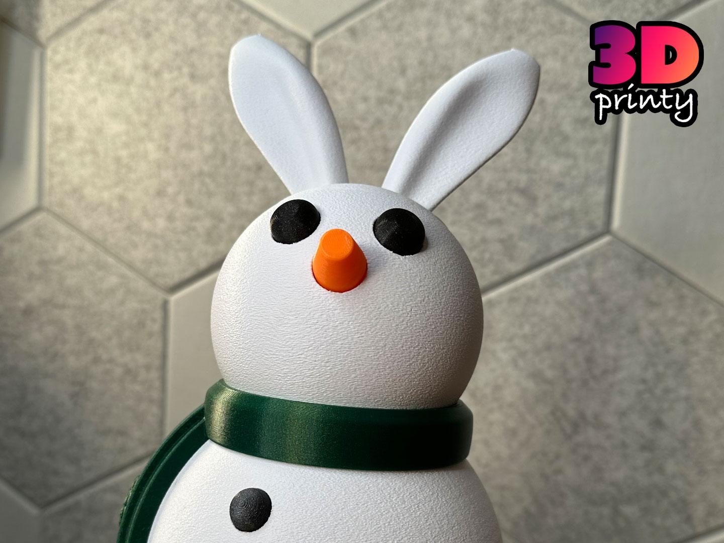 Giant Snowman - Bunny Ears 3d model