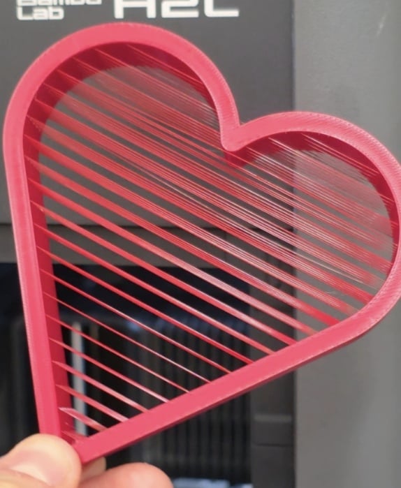 Heart Strings - String Art Model 3d model