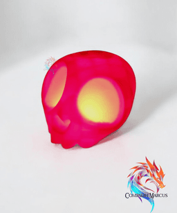 Skull tealight lamp / 3mf included 3d model