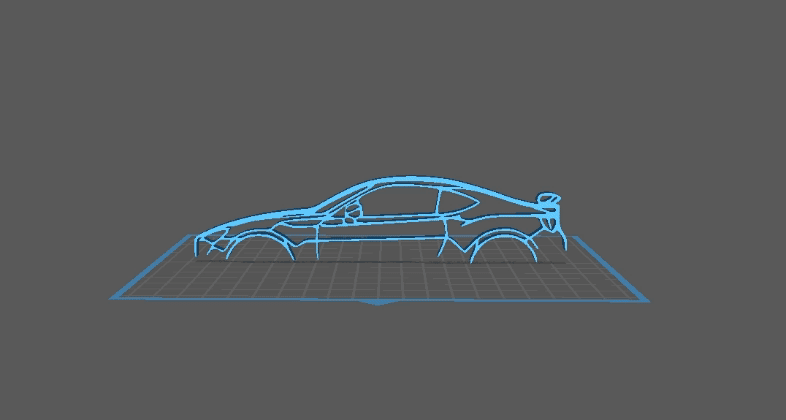 Subaru - BRZ Wall Art 3d model