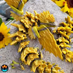 Sunflower Dragon 3d model