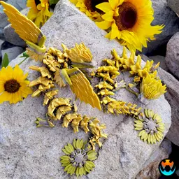 Sunflower Dragon 3d model