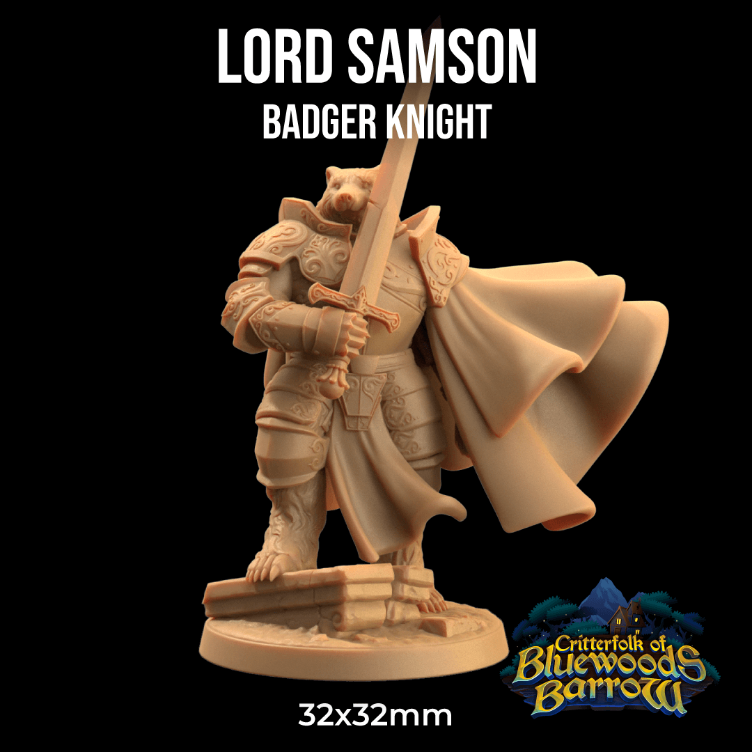 Lord Samson, Badger Knight 3d model