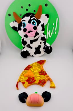 Magnetic Fall Hat For Modular Cow Sign 3d model