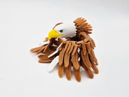 Flexi Eagle Pocket Pet & Keychain Variant 3d model