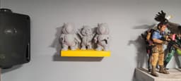 Floating Shelf for 3D printed bears 3d model