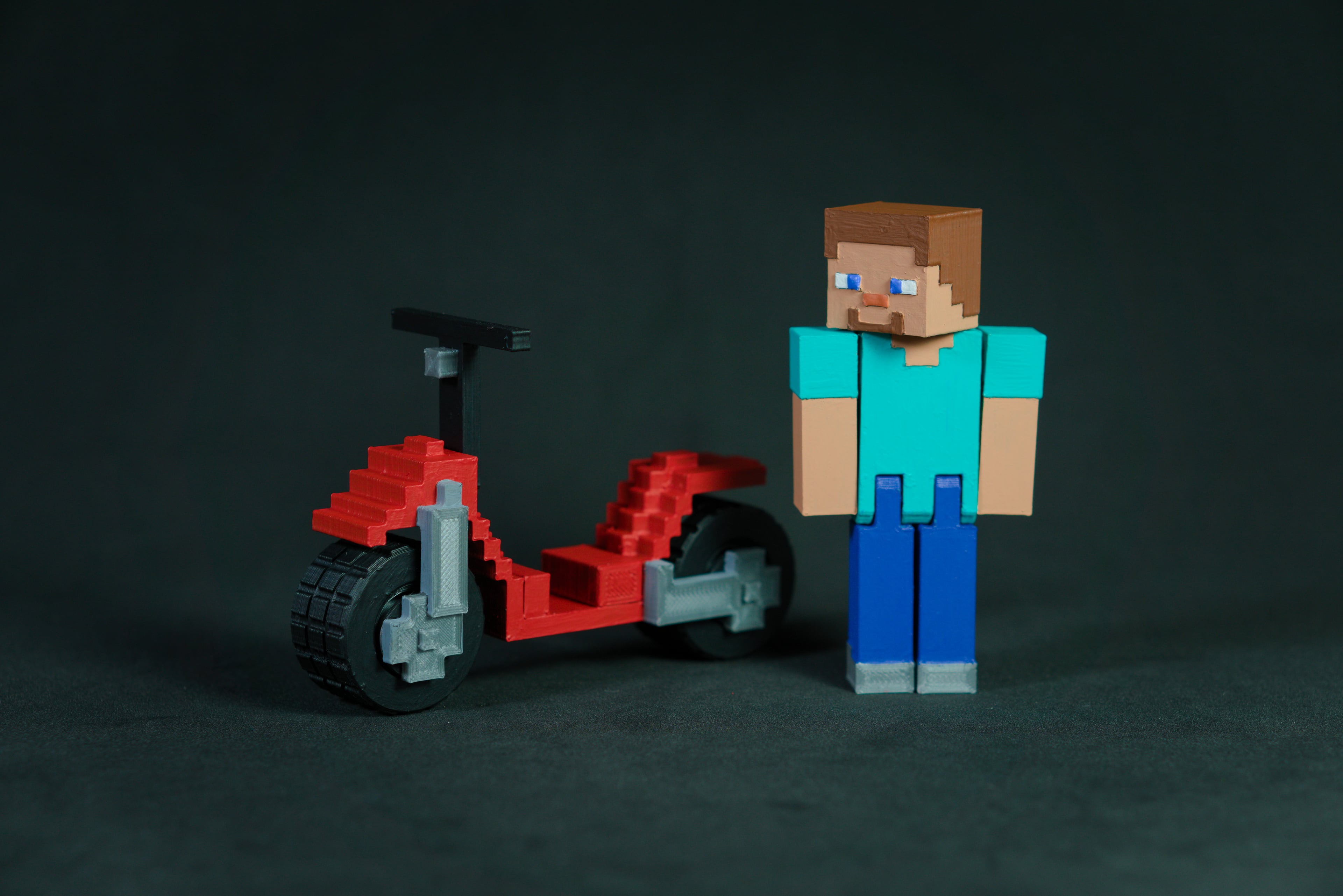 Minecraft Steve's Scooter 3d model