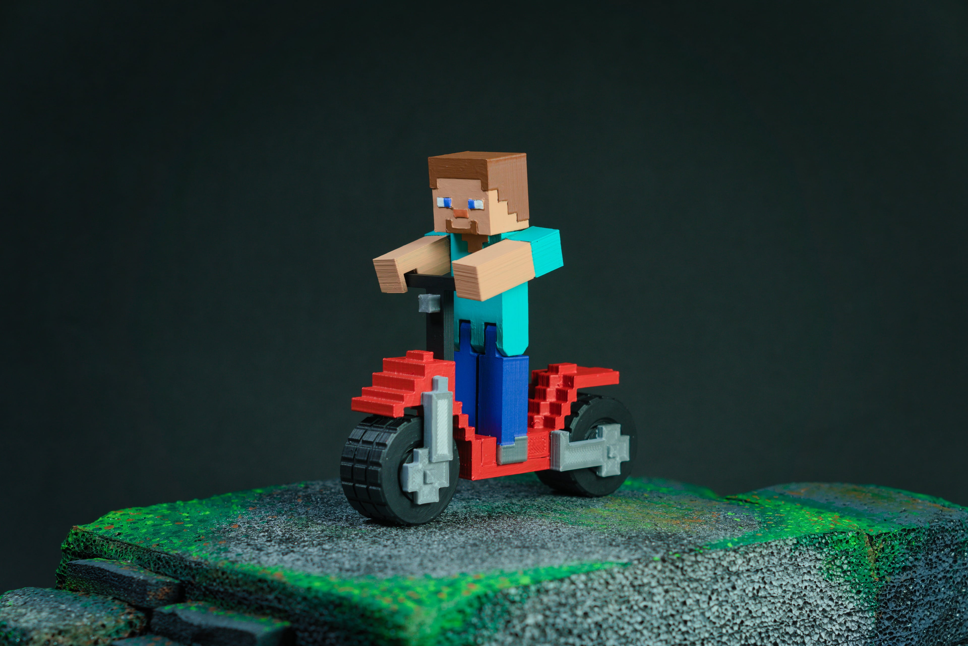 Minecraft Steve's Scooter 3d model
