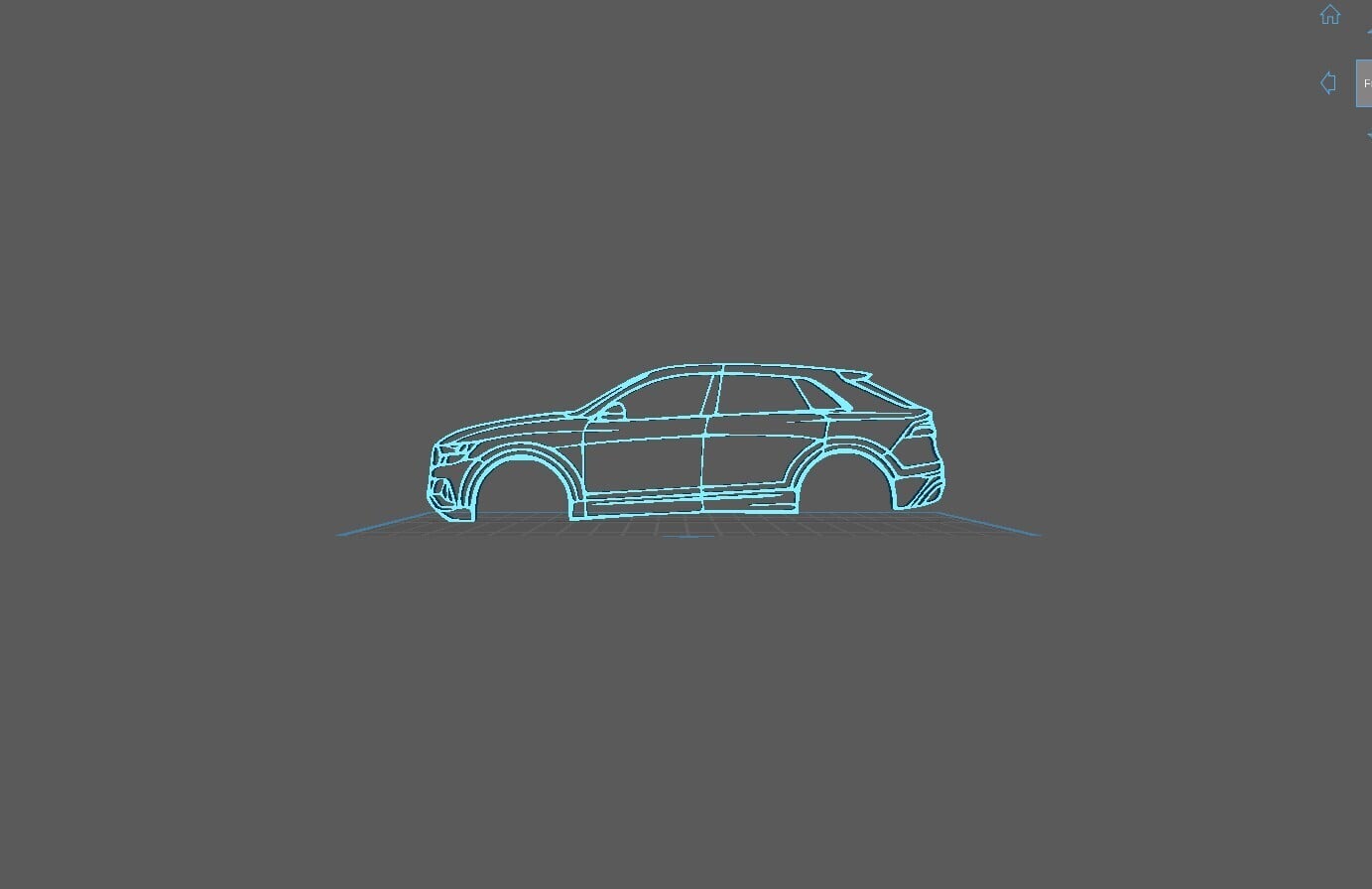 Audi - Q8 2019 Wall Art 3d model
