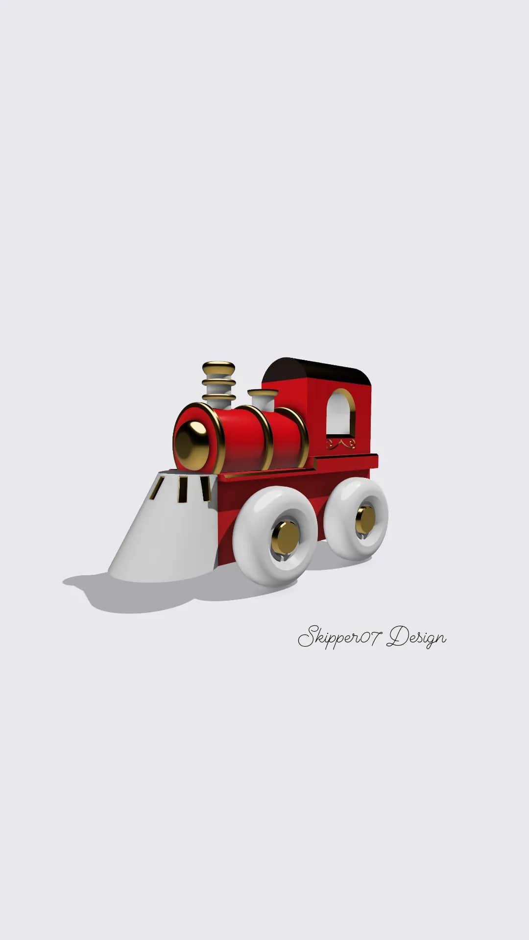 Toy Railway Engine 3d model