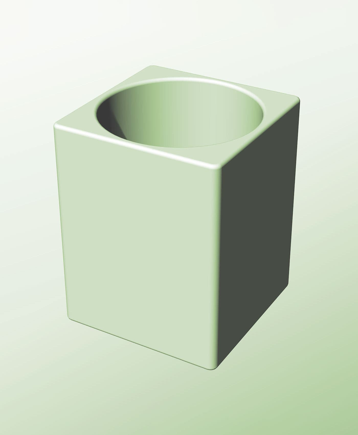 CS128-180 Modular component container for modern decor 3d printing 3d model