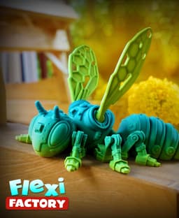 Flexi Factory Cyber Bee with 3MF Included! 3d model