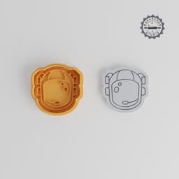 Space Helmet Cookie Cutter & Stamp Set, 6-Piece, Perfect for Cookies & Fondant, 3 Sizes S/M/L PRODUCT_168 3d model