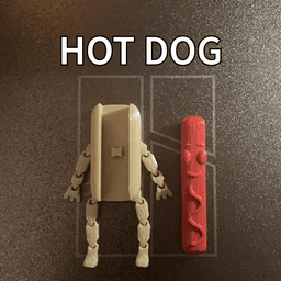 hot dog flexi 3d model