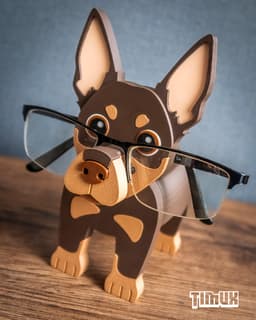 AUSTRALIAN KELPIE GLASSES HOLDER 3d model