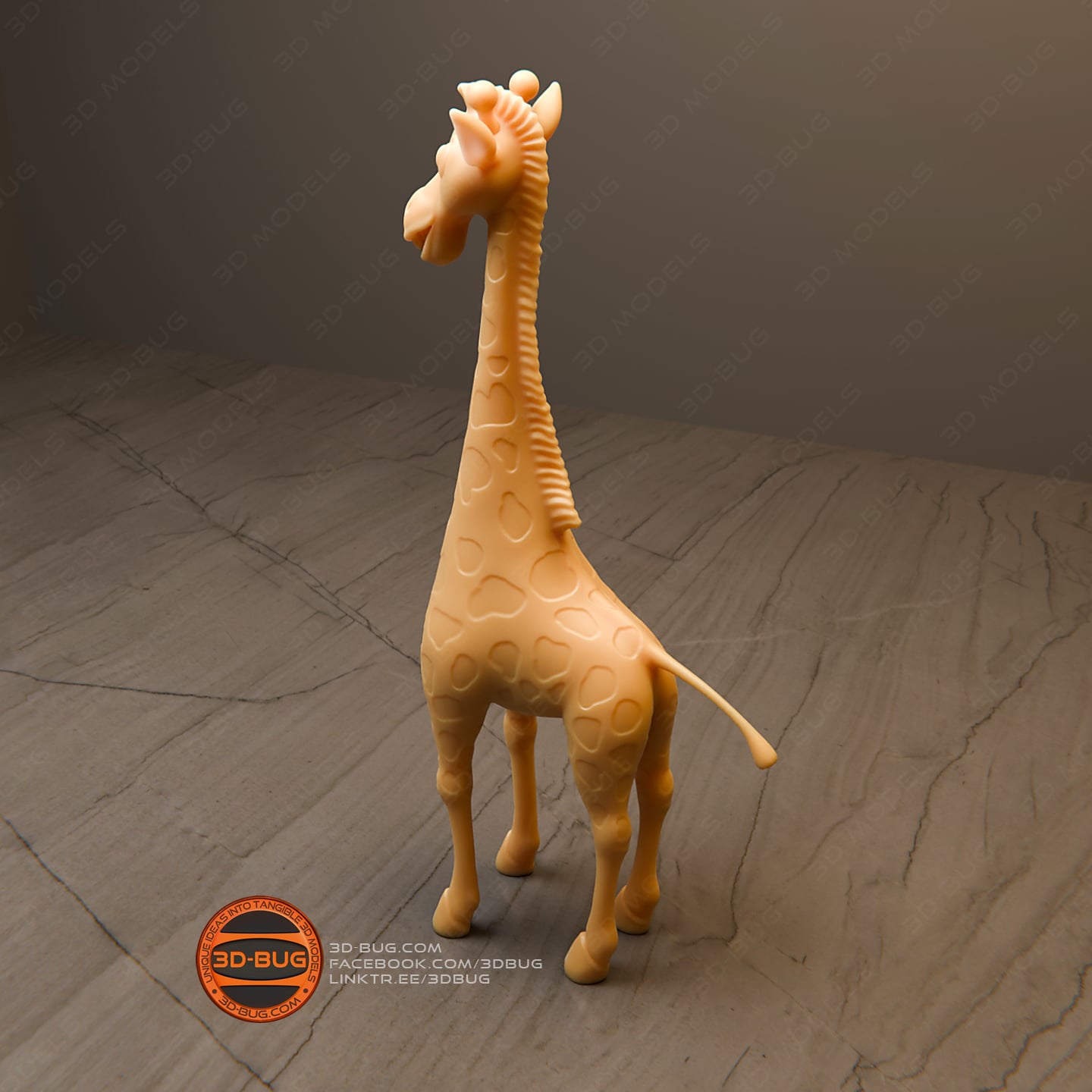 Stylized giraffe 3d model