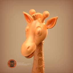 Stylized giraffe 3d model