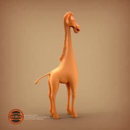 Stylized giraffe 3d model