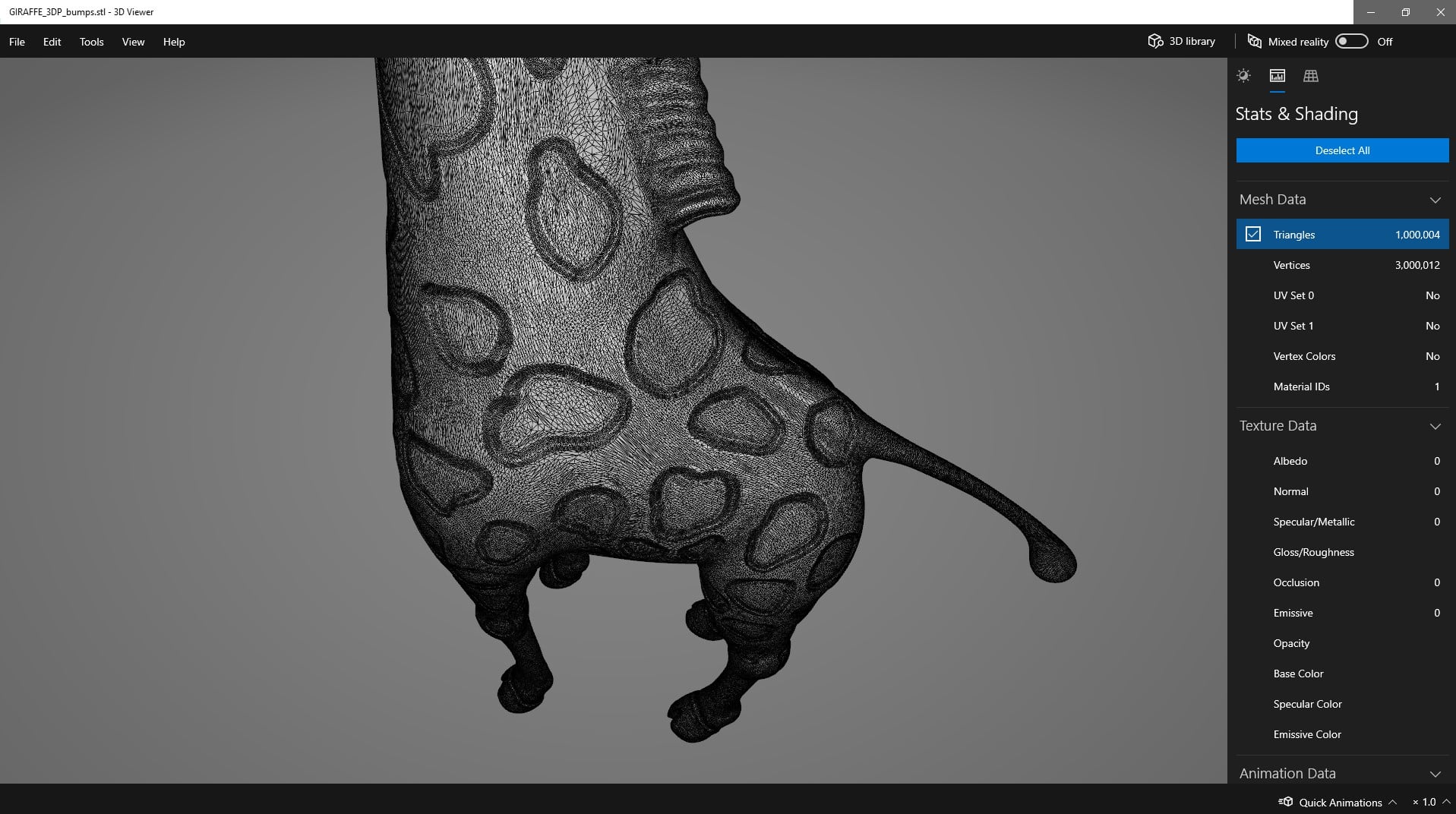 Stylized giraffe 3d model