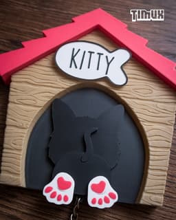 CAT KEYCHAIN SET 3d model