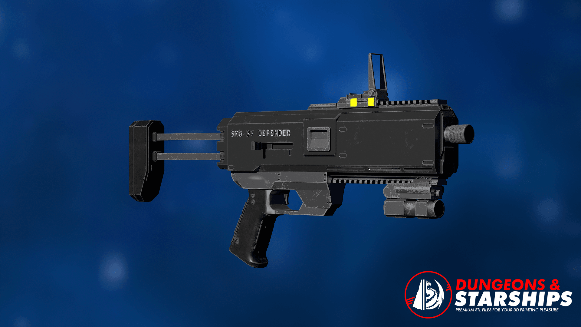 SMG-37 Defender - Helldivers 2 3d model
