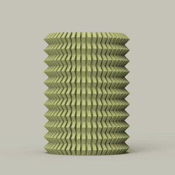 Flared Ribbed Pen Cup 3d model