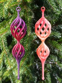 Spiral Christmas Finial 2024 3d model
