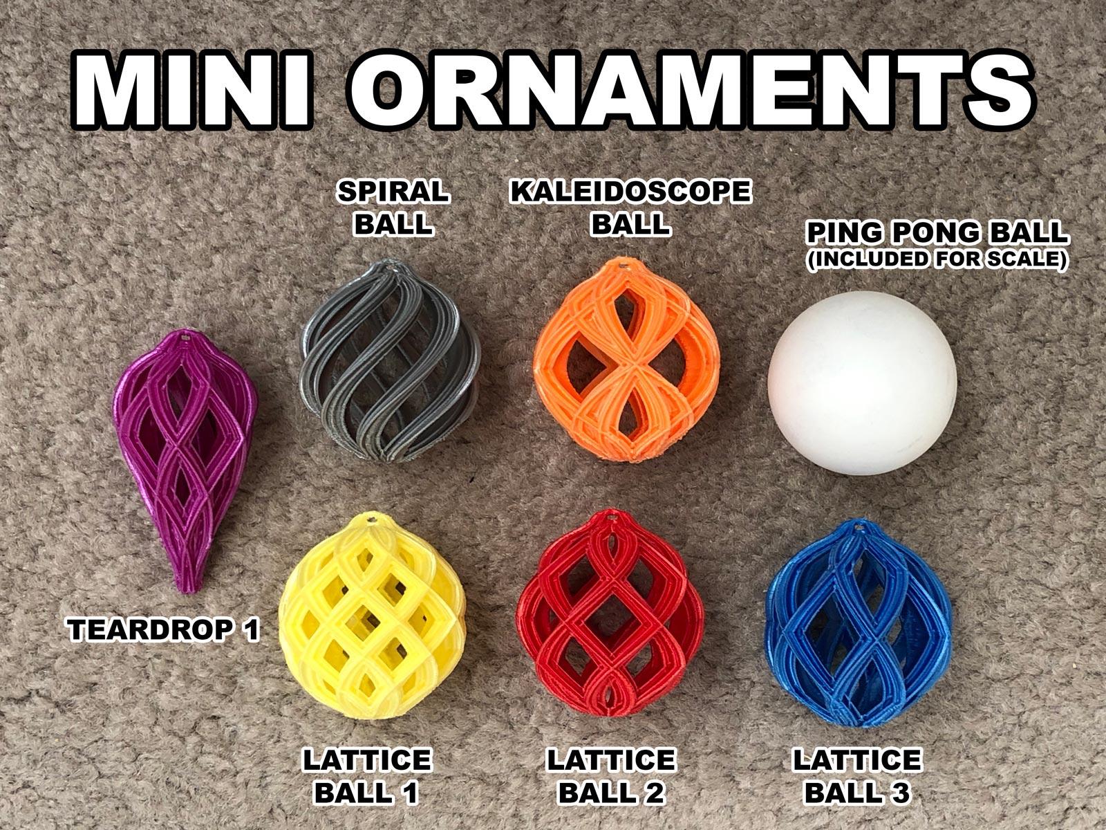 MINI Ornaments 3d model