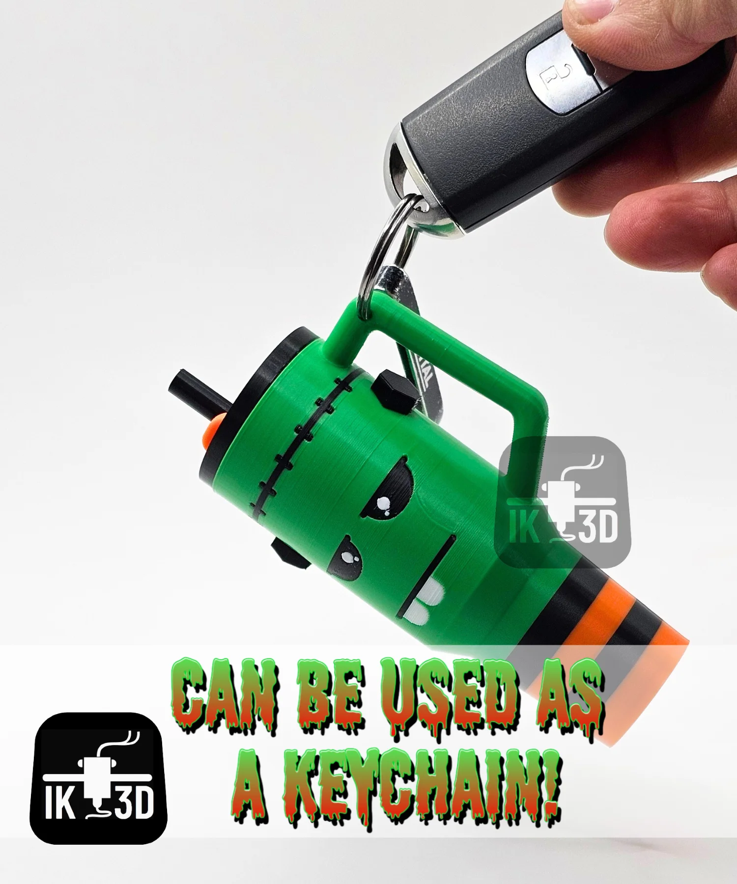 Frankenstein Tumbler Keychain Storage / 3MF Included 3d model