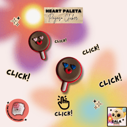 Mexican Valentine's Set – Mazapan Heart Storage Box, Payaso Clickers & Lotería Cards 3d model