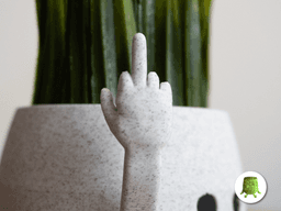 Happy Sitting Middle Finger Pot 3d model