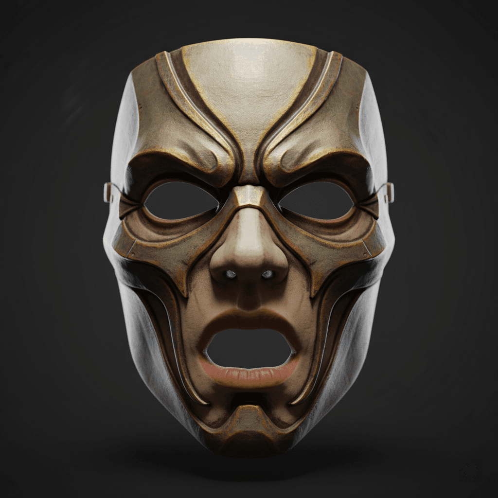 Wraith King Wearable Cosplay Mask Printable STL 3d model