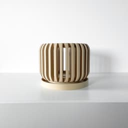 The Alden Orchid Planter Pot with Drainage Tray | Modern and Unique Home Decor 3d model