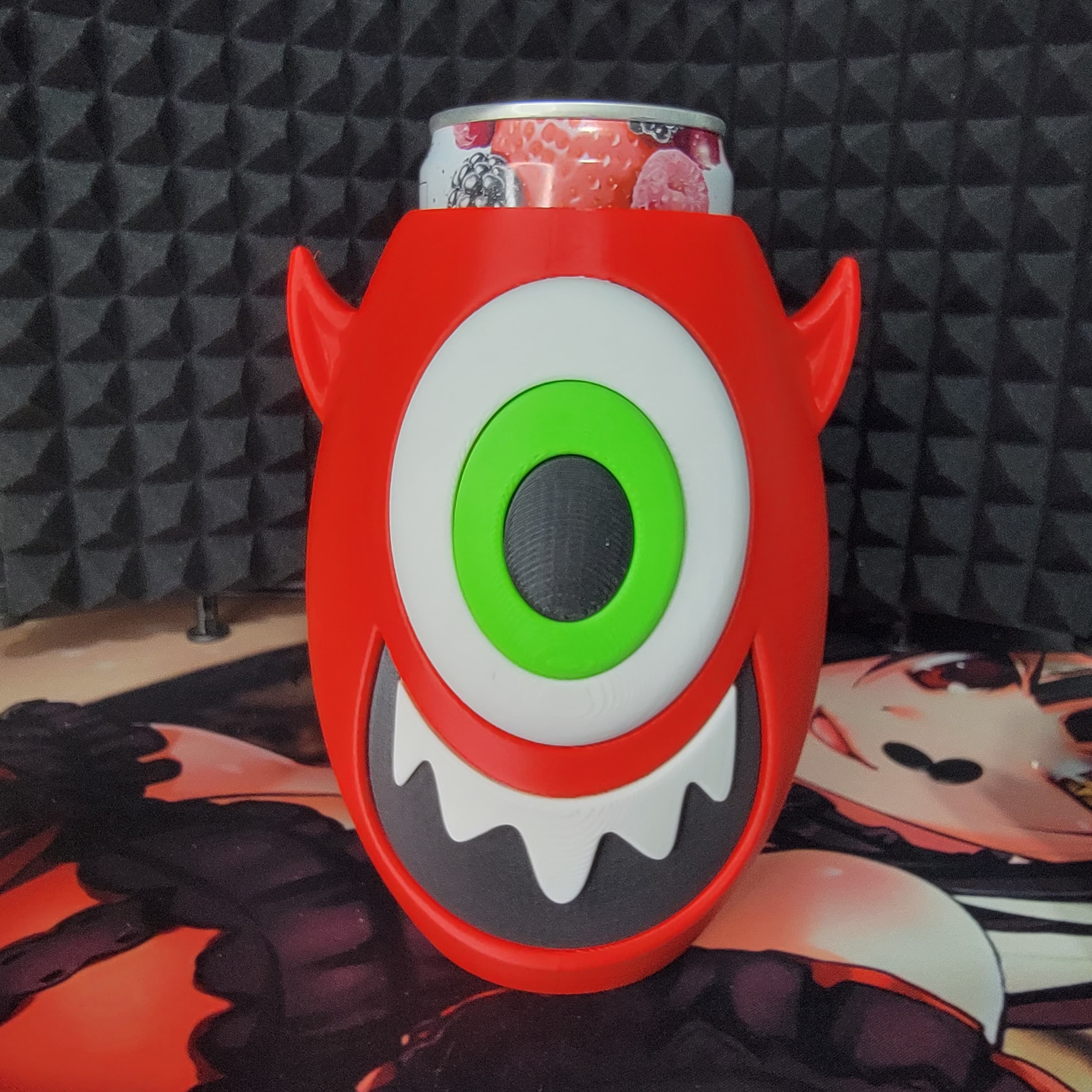12oz Slim Adorable Cyclops Can Cup 3d model
