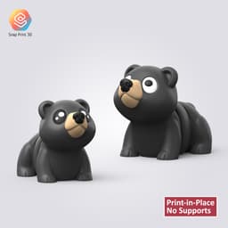 Flexi Black Bear 3d model