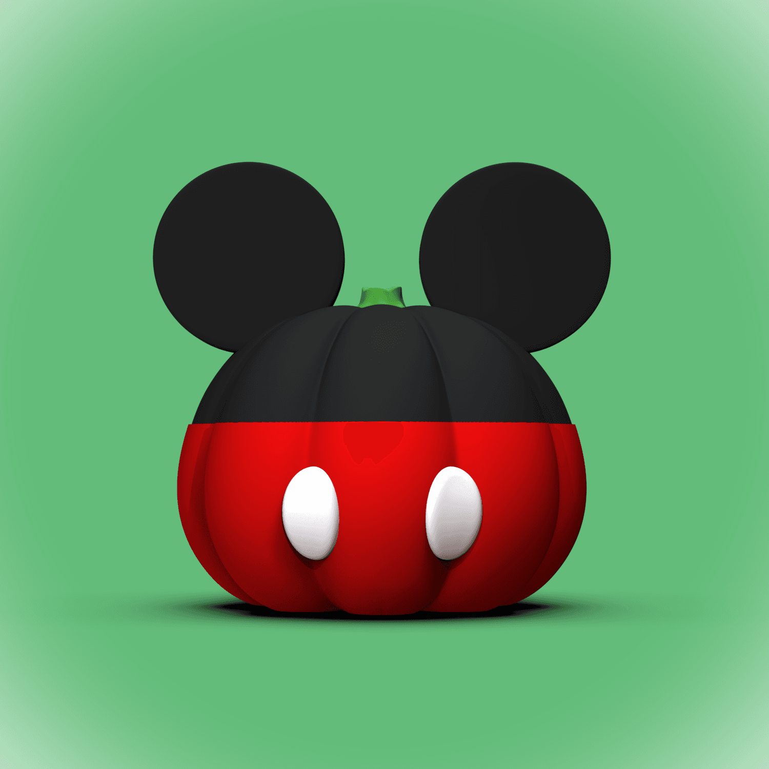 Mickey Mouse Pumpkin (+Bambu 3mf Files) 3d model