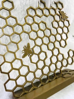 Bee Honeycomb Earring Holder Jewelry Organizer 3d model