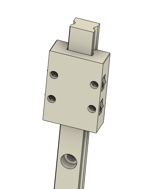 Easy 3d-printable MGN7 rails! (reupload) 3d model
