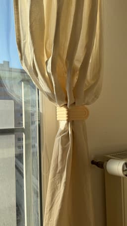Curtain Holdback Tieback – Minimalist Wall Hook 3d model