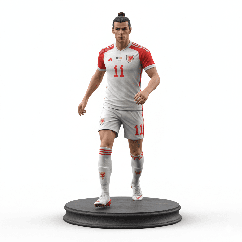 Football Player : Gareth Bale Football Soccer Superstar 3d model
