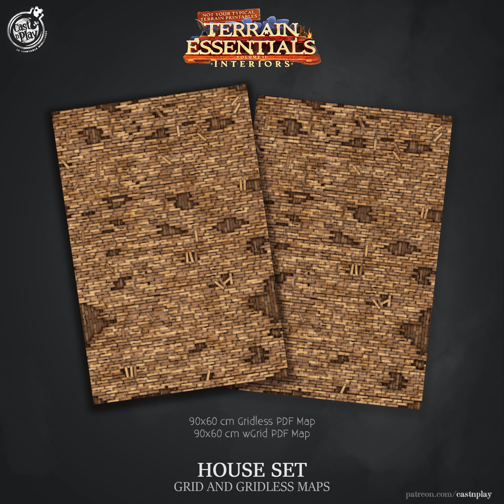 Medieval House Set (Pre-Supported) 3d model