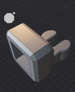 Multiboard dual clip Magnet Mod (5x5x2mm magnet) 3d model