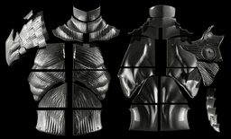 ARM PLATES.stlEXECUTOR COSPLAY - ELDEN RING NIGHTREIGN REPLICA FAN ART - CHESTPLATE-GORGET-PAULDRONS 3d model